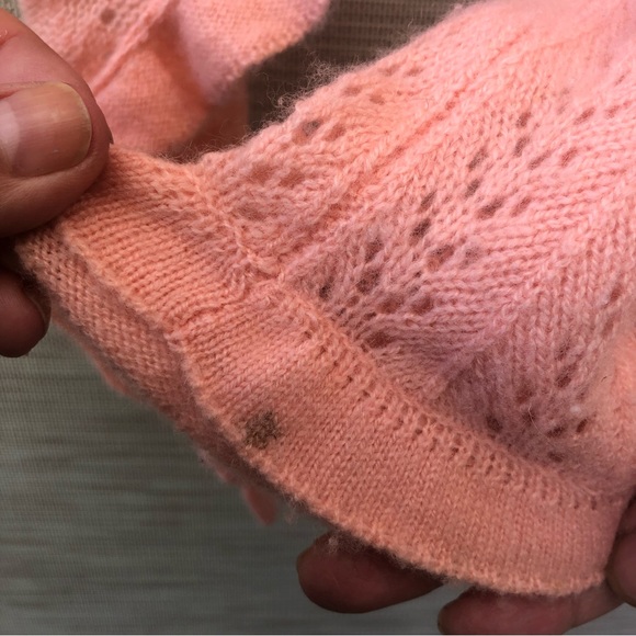 JUICY COUTURE CASHMERE RUFFLED TIE CARDIGAN BOLERO SWEATER M - Picture 6 of 10